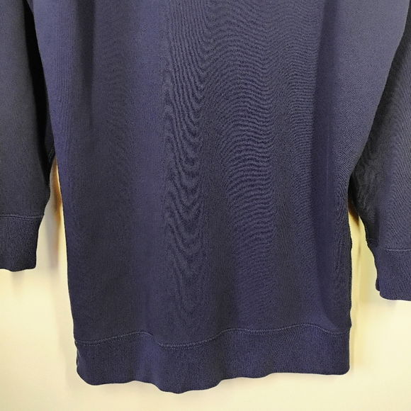 Polo Ralph Lauren Sweatshirt Dress Size Small Navy Blue Nautical Boat Life - Picture 6 of 14